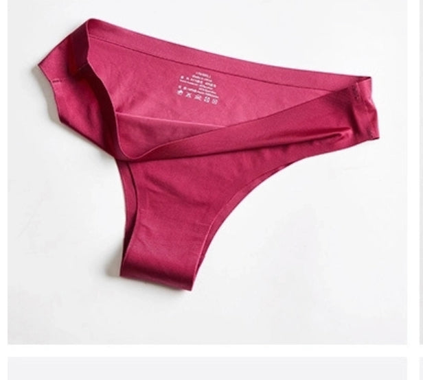 Ice Silk Women's Panties Seamless Female Underwear Smooth Breathable Panty  Comfortable Ladies Briefs