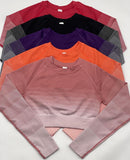 Ruche Tri-Color Women Seamless Yoga Set - 2PCS
