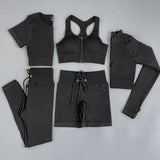 Ruche Women Seamless Yoga Set - 5PCS