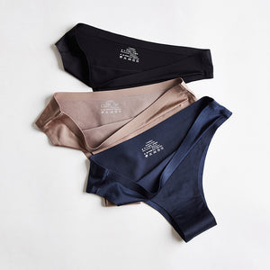 3-Pack Seamless Ice Silk Women Undies